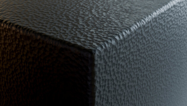 Textured table corner with patterned surface and shadow play