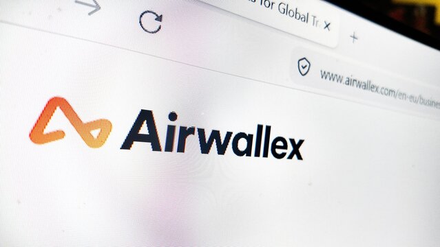 internet browser with airwallex website displayed....Airwallex is a global financial technology platform that helps businesses manage international money, cross-border payments, and financial operatio
