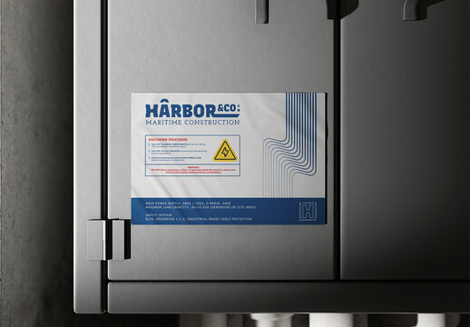 Safety Sticker Mockup