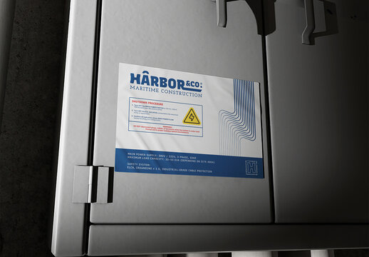 Locker Sticker Mockup
