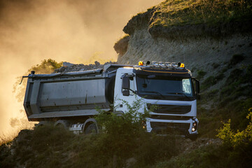 Dump truck at work © erika8213