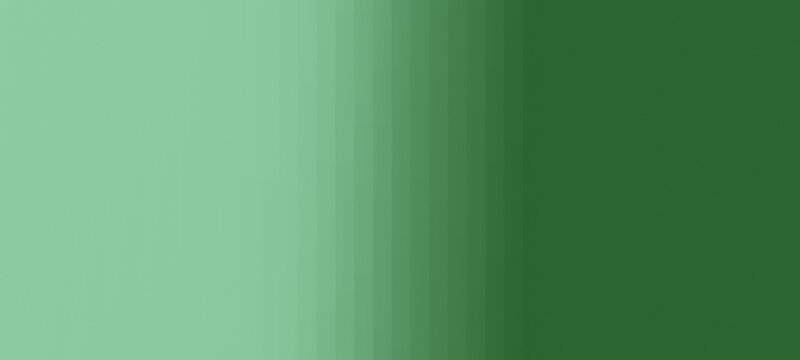 Smooth gradient from a light mint green tone to a rich, deep emerald forest green abstract background with central vertical rhythmic strip pattern.