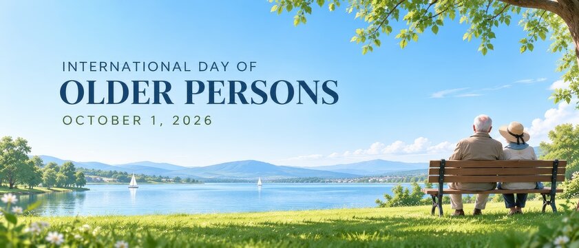 International Day of Older Persons 2026 Couple by Lake and Sailboats