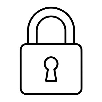 lock icon isolated PNG transparent