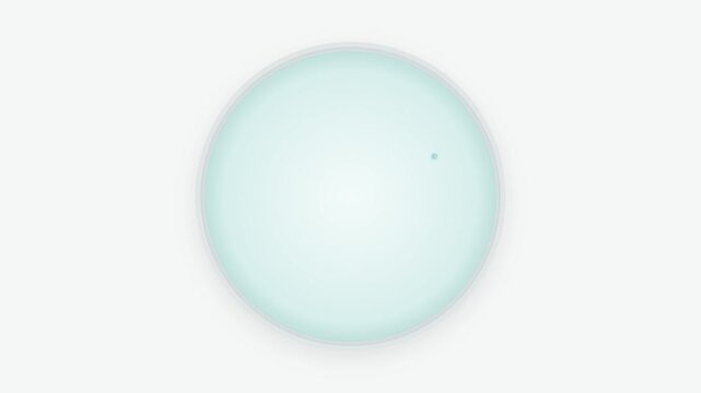 Microscopic Cell Culture Plate Animation with Glowing Teal and Green Colonies Growth
