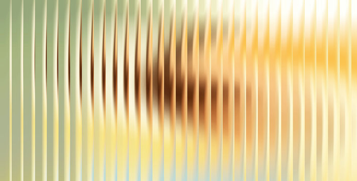 Vertical ribbed glass texture with soft yellow and brown gradient