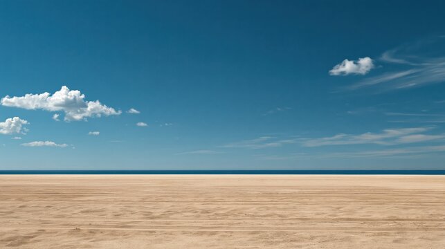 Surreal Horizon with Minimalist Composition in Daylight