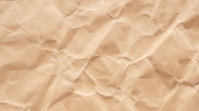 Abstract crumpled and creased recycle brown paper texture background