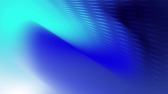 Abstract creative motion glowing light stripe on gradient blue and turquoise with dash lines background. Video animation Ultra HD 4k footage.