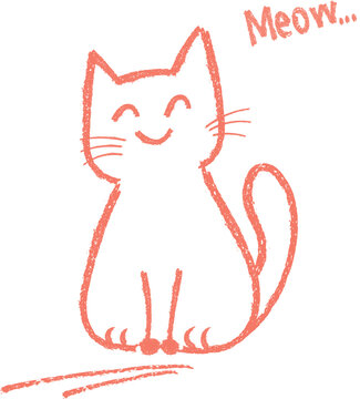 chalk cat