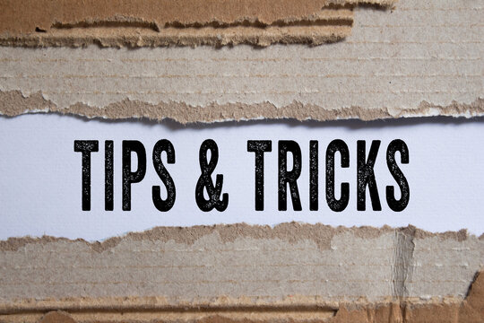 TIPS AND TRICKS text concept photo