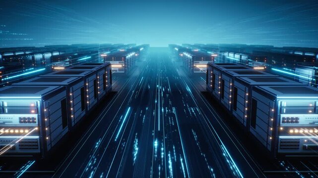 Data Center with High-Speed Digital Data Streams