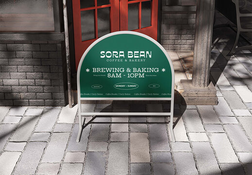 Cafe Signage Mockup