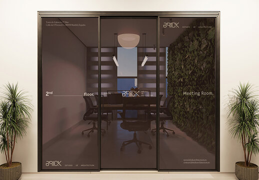 Glass Window Mockup