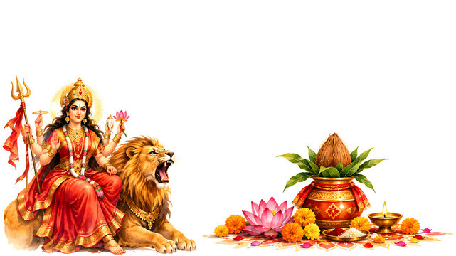 Navratri festival and celebration background.