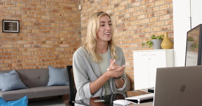 Lifestyle videos indoor of people doing activities at office, conducting meeting, woman talking to l