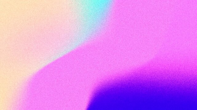 Bright flowing gradient curves with playful retro sensor noise loop