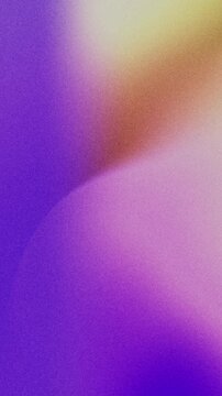 Soft luminous gradients blending in vibrant retro noise vertical loop