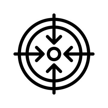 Target Icon Vector Symbol Design Illustration