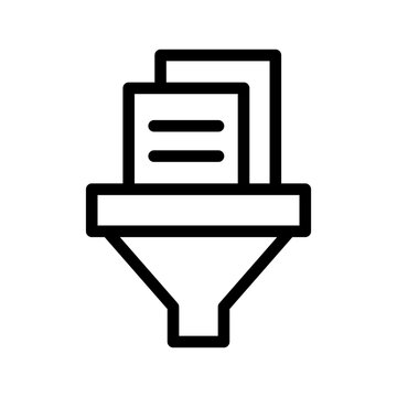 Funnel Icon Vector Symbol Design Illustration