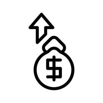 Earnings Icon Vector Symbol Design Illustration
