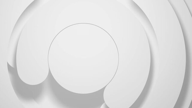 Modern white geometric hexagons create a clean seamless abstract background animation.