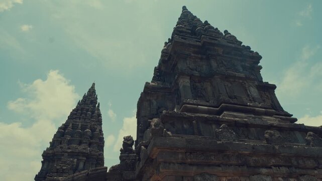 Twin Ancient Shrines Standing Tall Side by Side