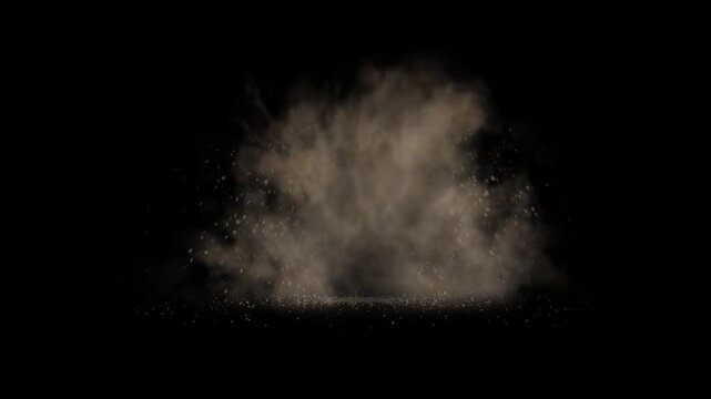 Explosion of fire embers and smoke particles isolated on black background particle flash blast ash burning particle flash blast ash burning