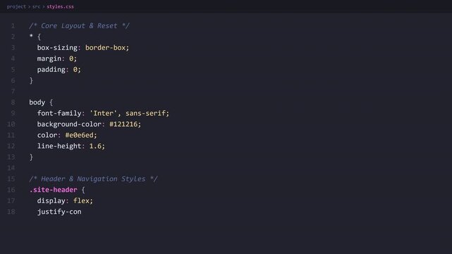 Computer software development programming source code file editor display