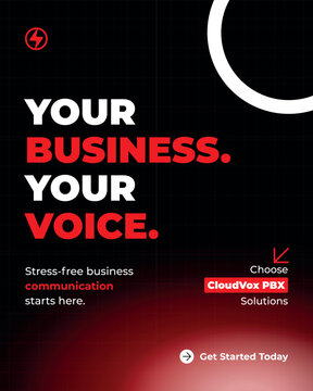 Poster Social Media Set for Finance Education Business Marketing IT