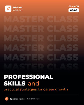 Poster Social Media Set for Finance Education Business Marketing IT