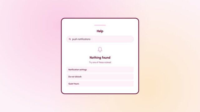 Search Interface Showing Empty Help Results on Mobile App