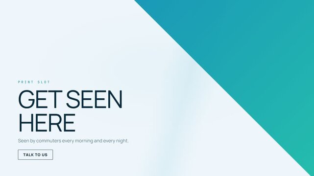 Advertising Banner Animation Promoting Outdoor Print Media Services
