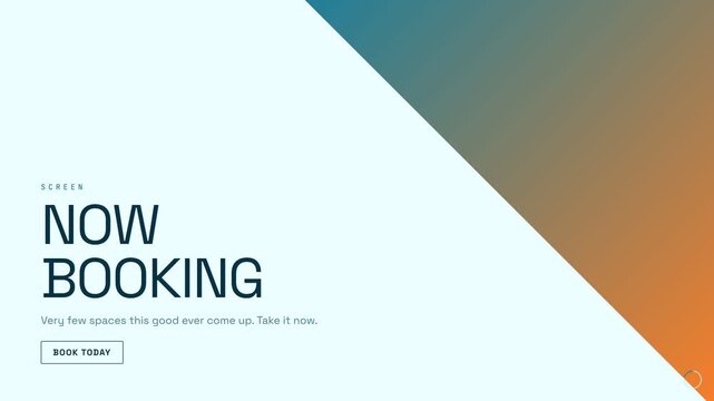 Booking Animation for Real Estate or Office Space Advertisement