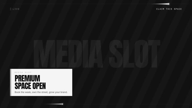 Lower Third Advertisement Template with Premium Space Open Text