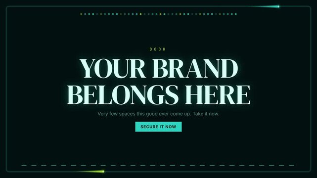 Advertising Screen Mockup for Brand Placement and Marketing