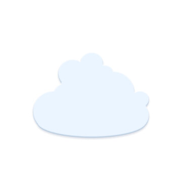 Cartoon cloud illustration isolated on a transparent background.,cloud computing concept