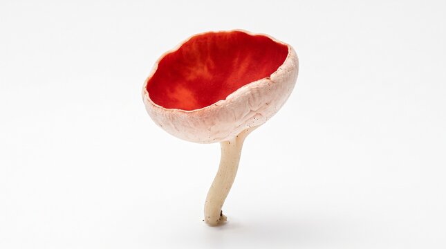 Ruby elf cup stands vertically against a clean white background.