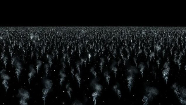 Swirling Smoke Patterns in a Dark Environment