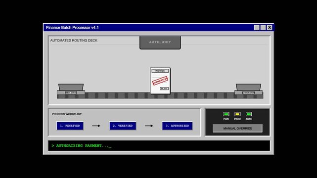 Automated Digital Invoice Processing System Interface Concept