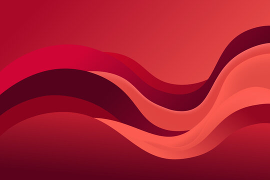 modern abstract background with gradient red  wavy shapes , for poster. banner, web design, header, cover, billboard, brochure, social media, vector