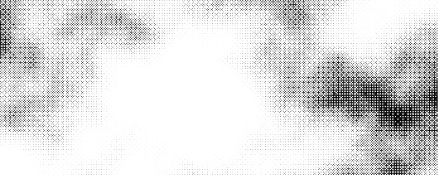 Black and white pixelated bitmap gradient with dither texture and raster detail, ideal for retro backgrounds, digital artwork, posters, screens, and graphic design.