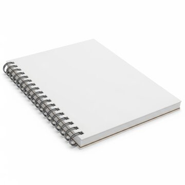 Spiral bound notebook with metal coil binding