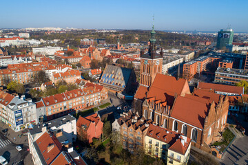 panorama miasta -kosciol Rektorski. Pomorskie © WojciechWojcik