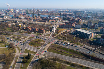 panorama miasta -Rondo Ofiar Katynia. Pomorskie © WojciechWojcik