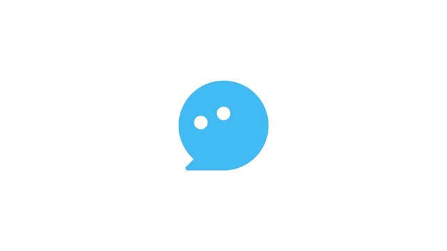Chat icon featuring three dots against a crisp black sending communication incoming massage background, app interfaces, digital messaging,Social media network 4k on white background