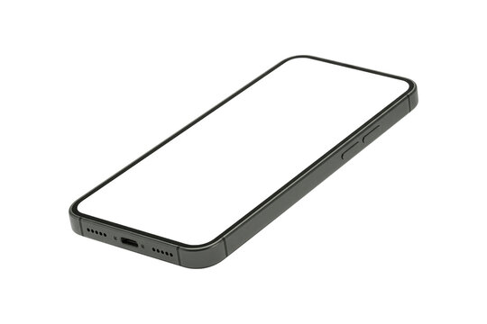 Isolated Mobile Technology Design Mockup featuring Smartphone Devices for Presentation