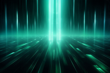 Obraz premium Abstract concept of future energy with glowing light beams.