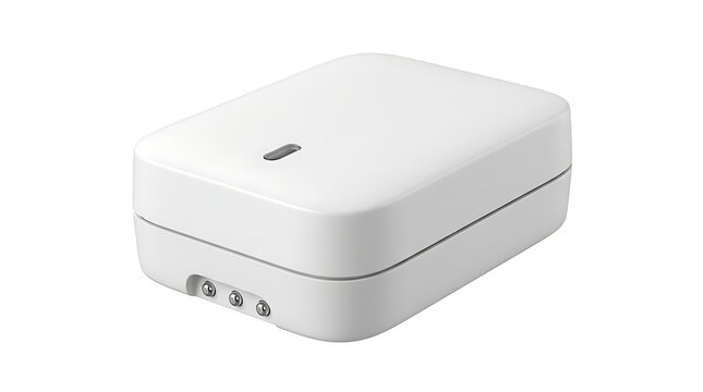 Minimalist white smart home sensor device