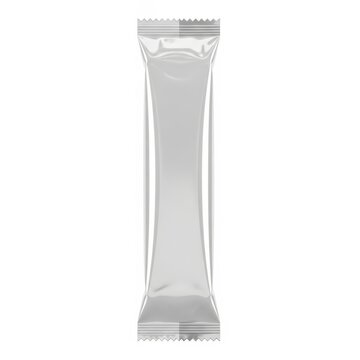 Empty transparent snack wrapper pouch